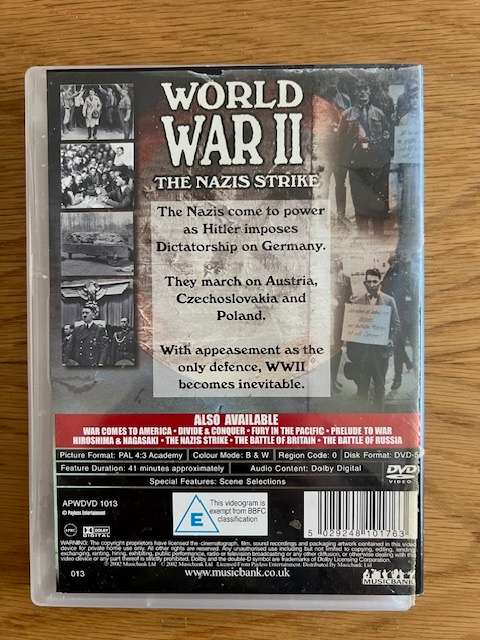 DVD: World War II: The Nazis strike (2002)