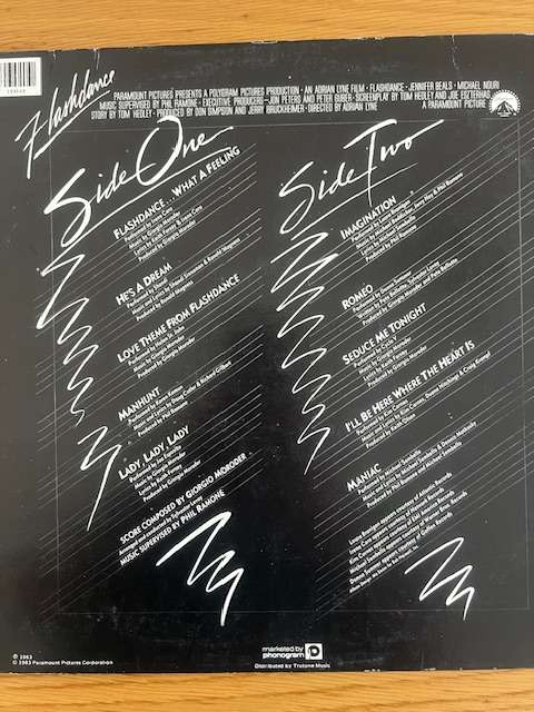 Record: Flashdance Original Soundtrack - Various Artists. 1983