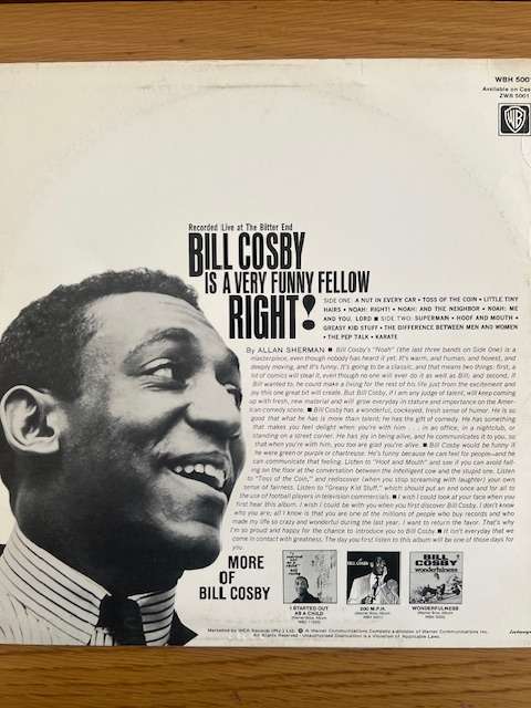 Record: Bill Cosby is a very funny fellow. 1963