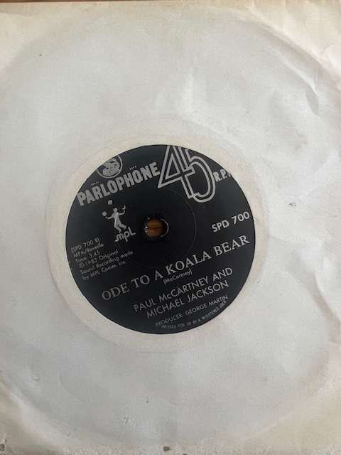 Mini Record: Paul McCartney and Michael Jackson - Ode to Koala Bear & Say Say Say. 1983