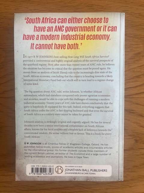 Book:How long will South Africa Survive? - Rw Johnson. 2015