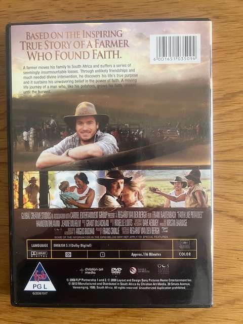 DVD: Faith Like Potatoes. 2008