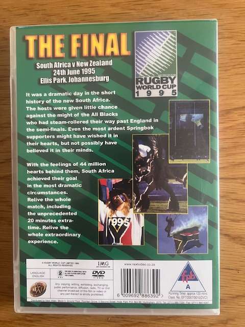 DVD: 1995 World Cup Final South Africa