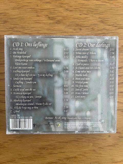 CD: Rudi Claase & Corlea Botha. Ons Lieflinge. Our darlings. Dubbel CD. 2009