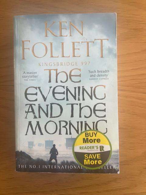 Book: Ken Follett.  The evening and the morning.  Paperback. 2020. 897 pages.