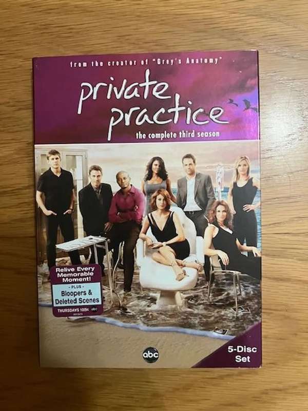 DVD TV Shows: Private Practice. Seasons 1-3