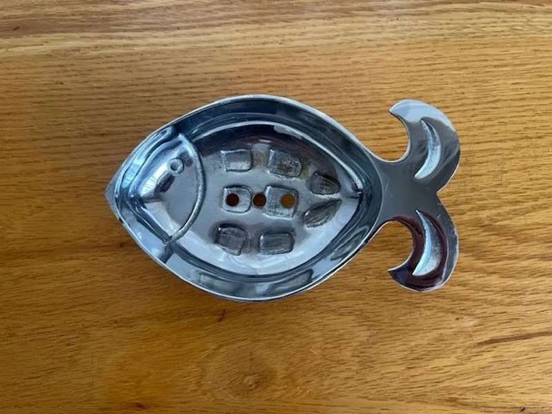 Used stainless steel cute fish soap dish