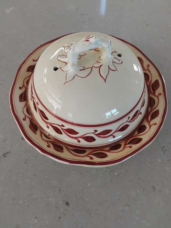 Antiques! Titian Ware - Royal Adams Ivory - Hand Painted Rd 459174 Lidded Vegetable tureen!