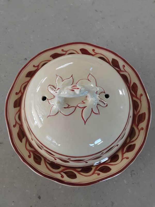 Antiques! Titian Ware - Royal Adams Ivory - Hand Painted Rd 459174 Lidded Vegetable tureen!