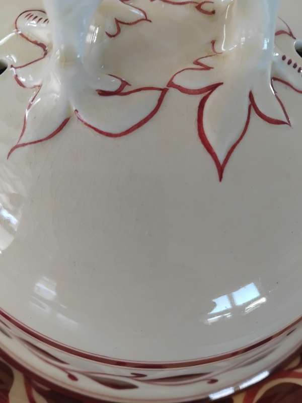 Antiques! Titian Ware - Royal Adams Ivory - Hand Painted Rd 459174 Lidded Vegetable tureen!