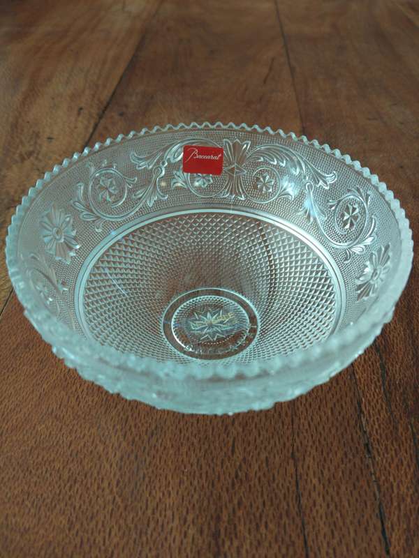 Baccarat Arabesque Small Bowl, also known as a Baccarat Crystal Arabesque Candy Dish Signed!