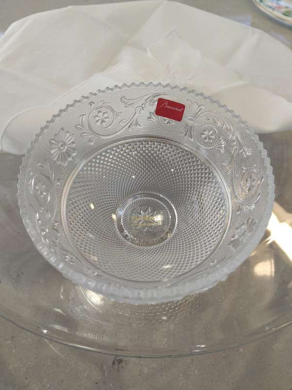Baccarat Arabesque Small Bowl, also known as a Baccarat Crystal Arabesque Candy Dish Signed!