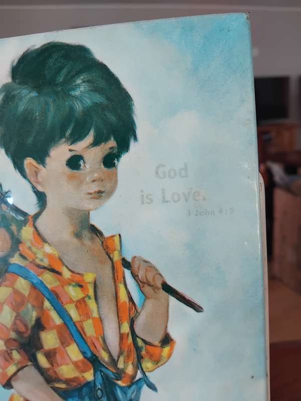 "VINTAGE FROM THE 1960s - "WIDE EYED/BIG EYES" PRINTS BY AUDREY DALLAS SIMPSON!!!!