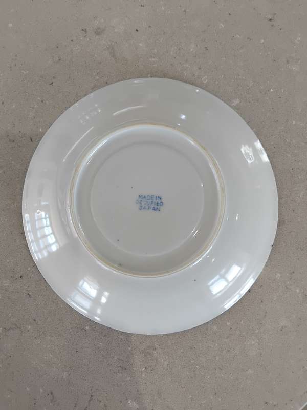 Vintage Made in Occupied Japan Fine Tableware Blue Willow ware collectable/replacement saucer.