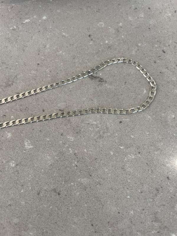 925 Sterling Silver Curb Cuban link chain. 925 Hallmark!