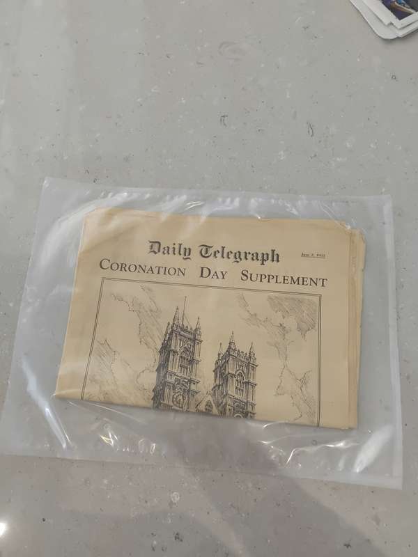 "Rare" Over 70years old - DAILY TELEGRAPH - CORONATION DAY SUPPLEMENT 2 JUNE 1953.