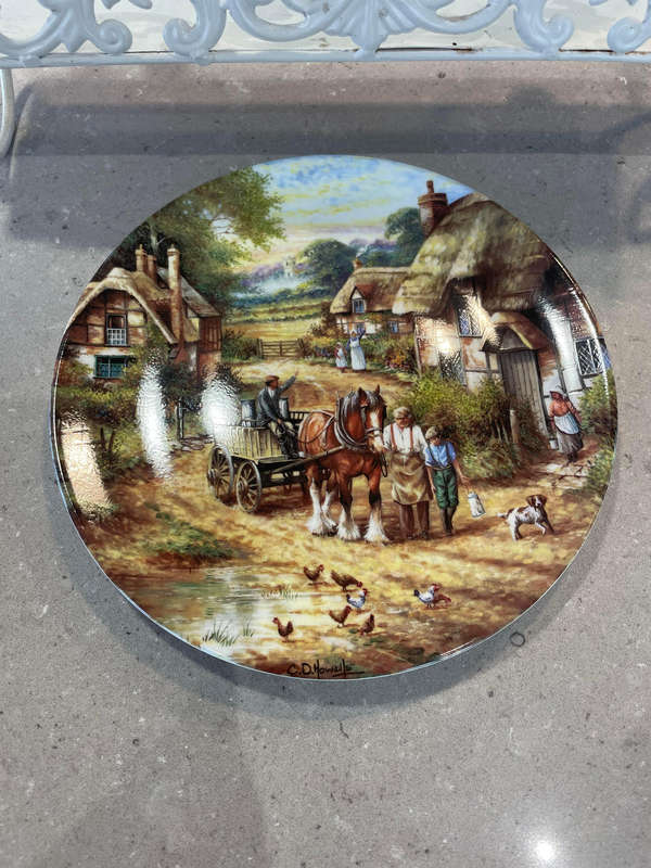 A Ltd Edition Wedgwood - Early Morning Milk by Chris Howells Country Days Series, COA, BOOKLET!!