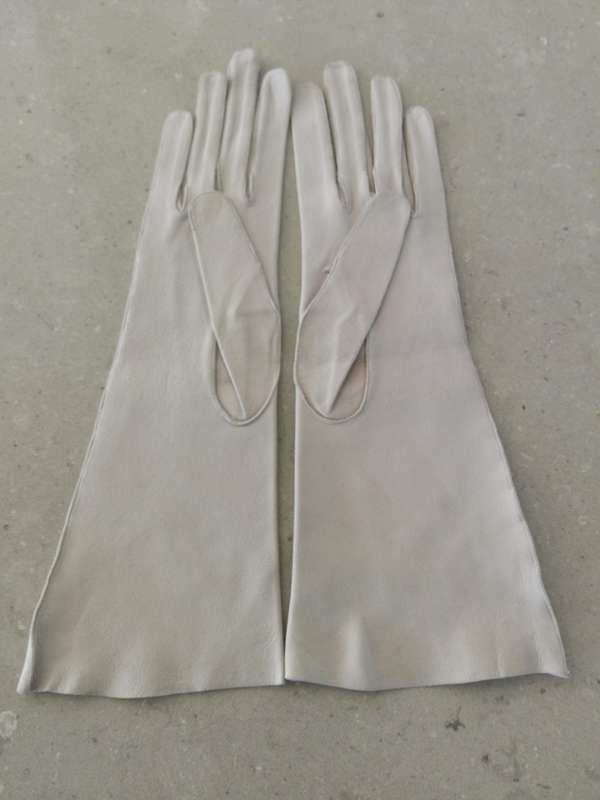 VINTAGE - Opera Length DENT'S D leather gloves foreign "Made in France"