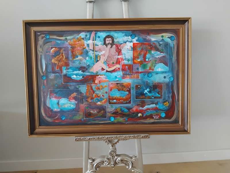 Dragoslav (Goss) Ristic (Yugoslavia, 1942 - ), No. 1175, Oil on Board, Signed, Dated 2010