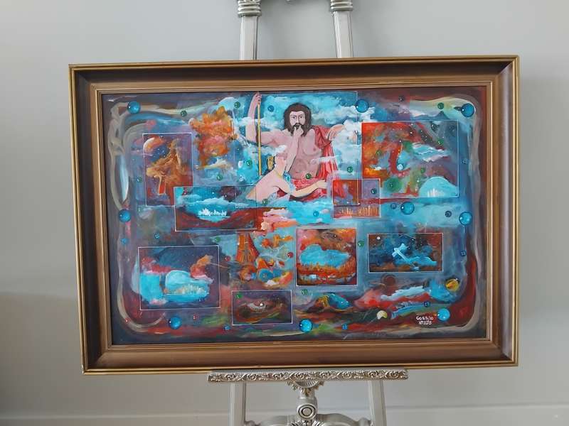 Dragoslav (Goss) Ristic (Yugoslavia, 1942 - ), No. 1175, Oil on Board, Signed, Dated 2010