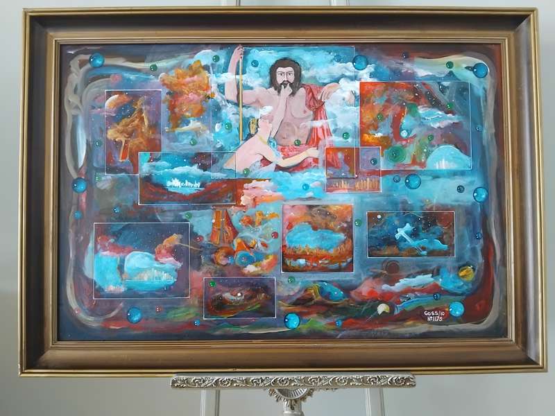 Dragoslav (Goss) Ristic (Yugoslavia, 1942 - ), No. 1175, Oil on Board, Signed, Dated 2010
