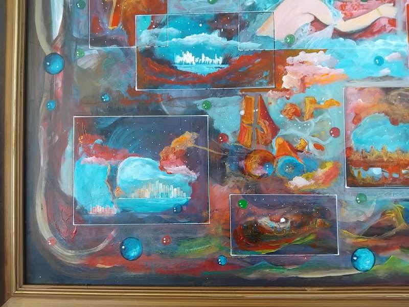 Dragoslav (Goss) Ristic (Yugoslavia, 1942 - ), No. 1175, Oil on Board, Signed, Dated 2010