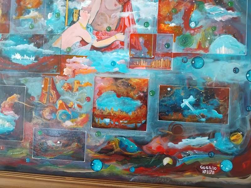 Dragoslav (Goss) Ristic (Yugoslavia, 1942 - ), No. 1175, Oil on Board, Signed, Dated 2010