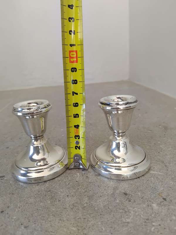 Pair of Hallmarked Solid Silver Candlesticks