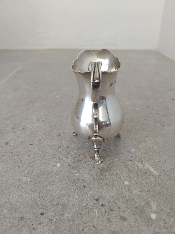 Sterling Silver Hallmarked George II Style Antique Cream/Milk Jug