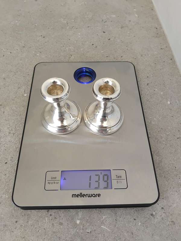 Pair of Hallmarked Solid Silver Candlesticks