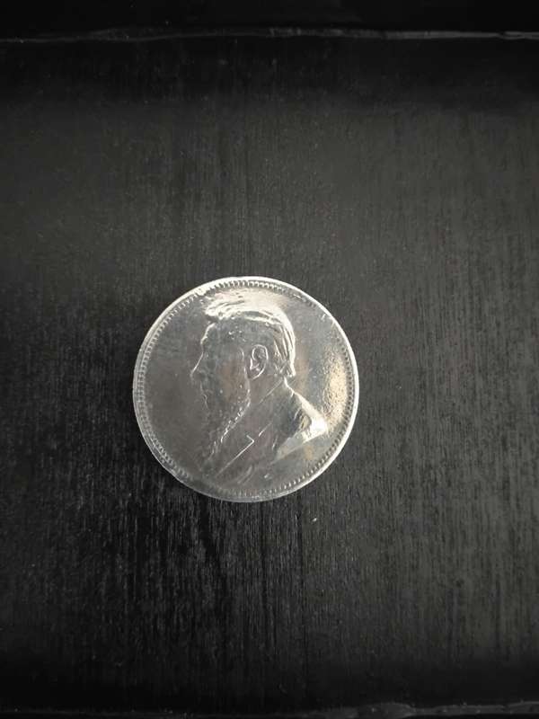 1895 ZAR Two Shillings Silver Kruger Coin