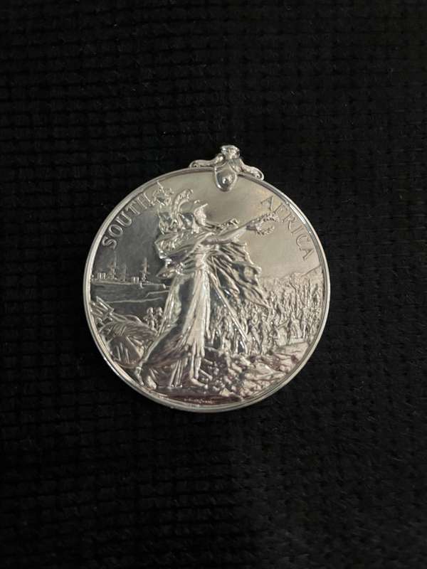 Queens Boer War (1899 - 1902) Medallion Awarded to TPR W Haine