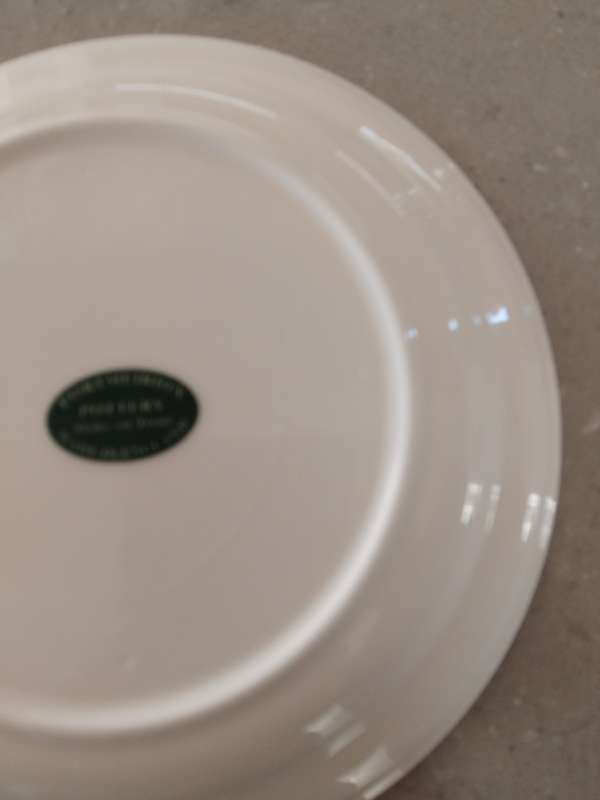 Vintage older backstamp salad/dessert plate - Portmeirion - Princess of orange pearl.