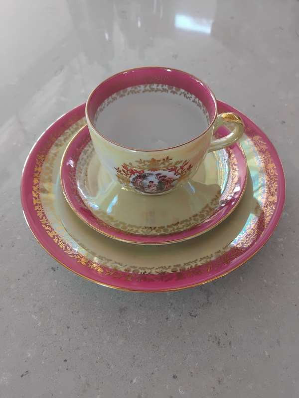 Vintage extremely rare, SEP Made in GDR complete tea set Madonna nr W5.