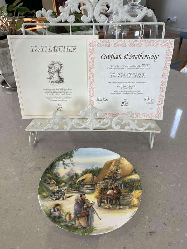 Royal Doulton - The Thatcher - Collectors Plate.