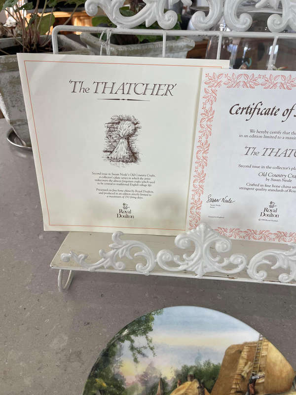 Royal Doulton - The Thatcher - Collectors Plate.