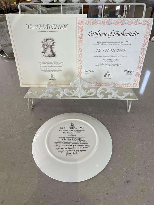 Royal Doulton - The Thatcher - Collectors Plate.