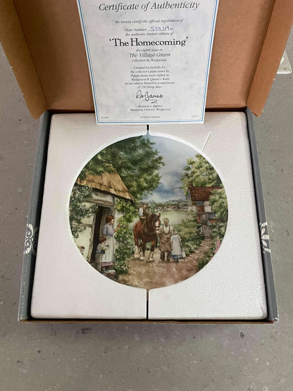Wedgwood "The Homecoming" by Petula Stone with Box & COA