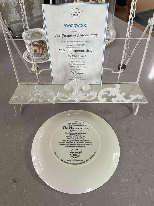 Wedgwood "The Homecoming" by Petula Stone with Box & COA