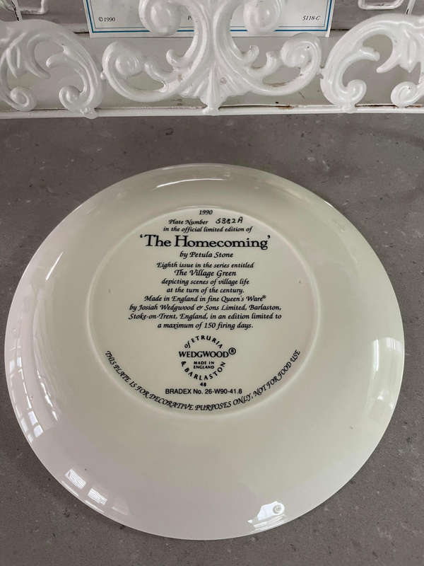 Wedgwood "The Homecoming" by Petula Stone with Box & COA