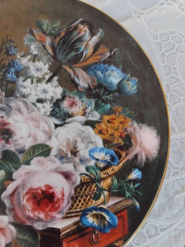 Vintage Wedgwood Bone China Great Floral Painters of the 19th Century Collection Plate.