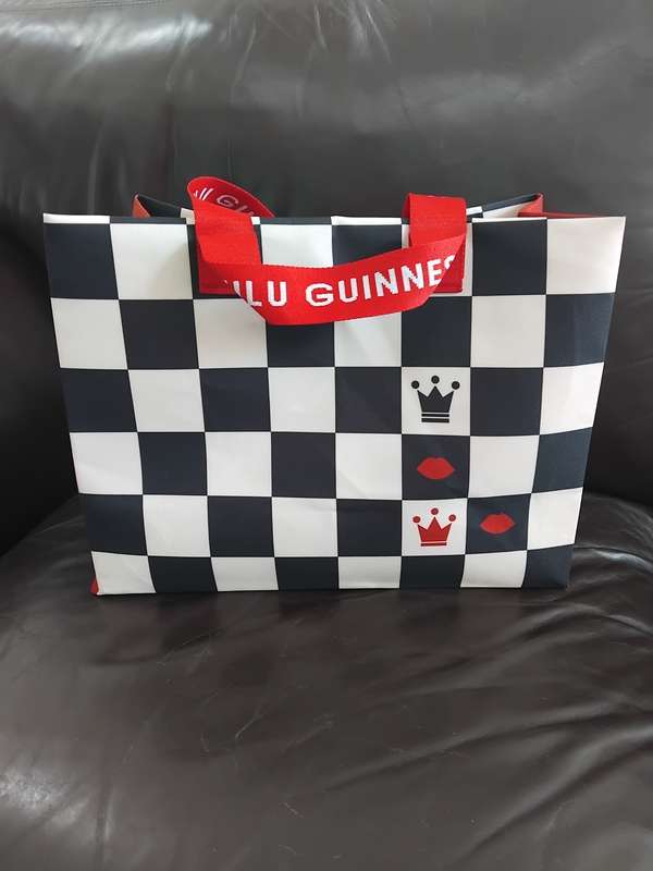 Fabulous - Lulu Guinness Checkered Tote Bag, Red/Black