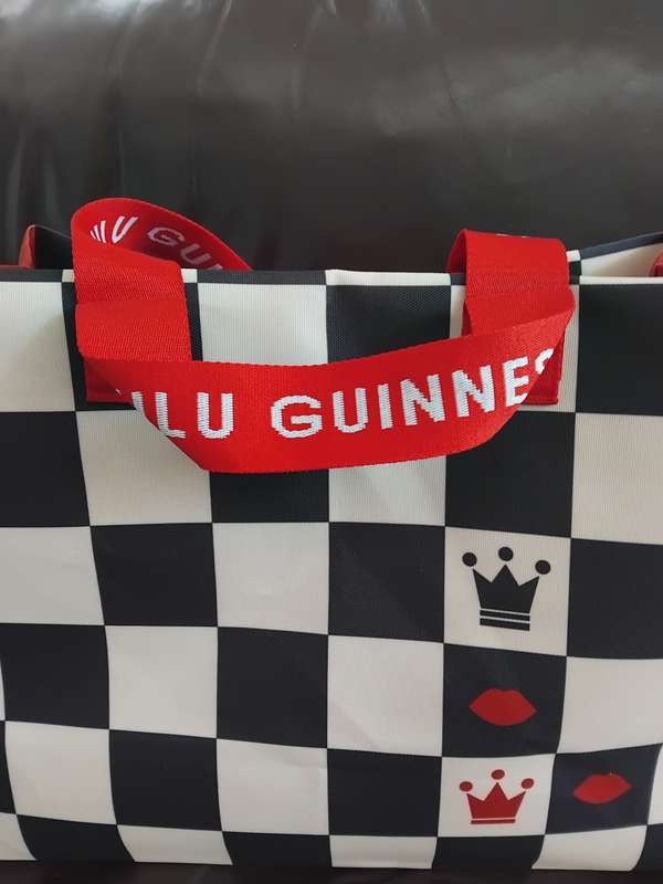Fabulous - Lulu Guinness Checkered Tote Bag, Red/Black
