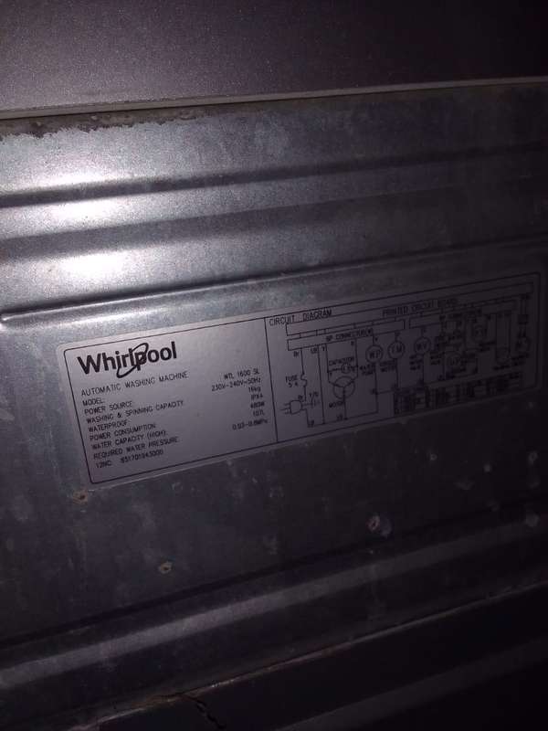 Whirlpool Freestanding Top Loading 16kg Washing Machine WTL1600SL