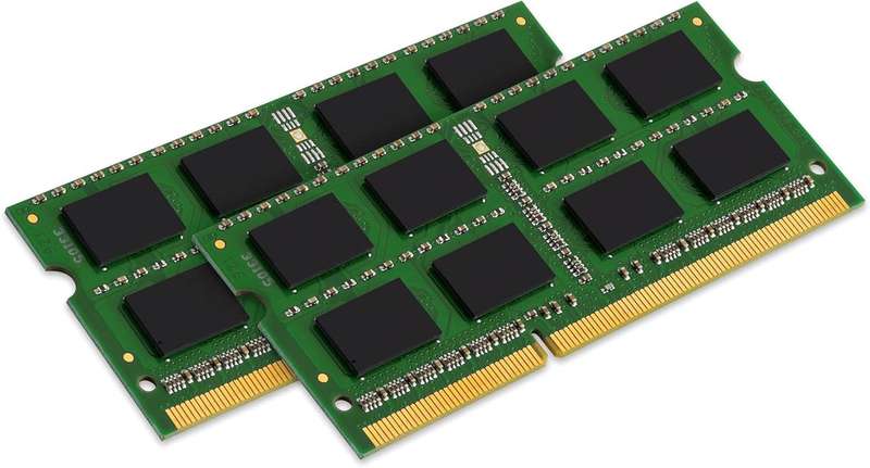 Kingston Technology ValueRAM 16GB Kit (2x8GB) 1600MHz DDR3 PC3-12800 Non-ECC CL11 SODIMM Notebook