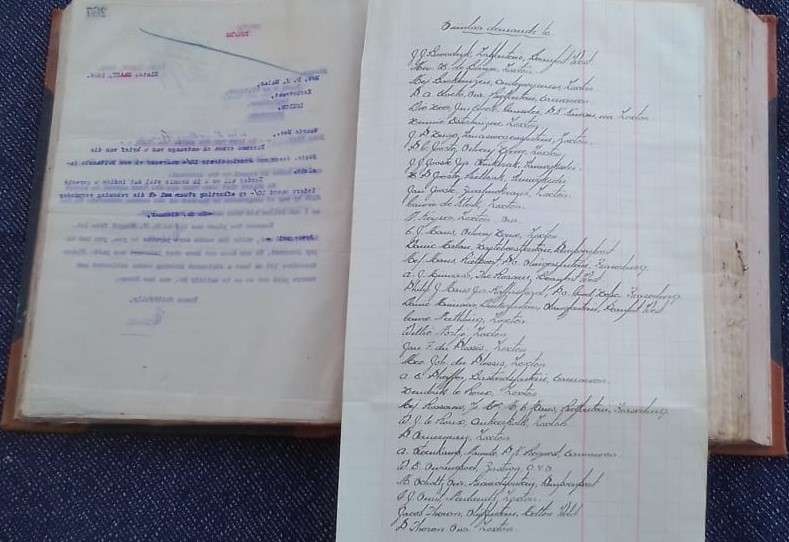 LETTER BOOK, 1926, 1000-page volume. Karoo history - PLEASE READ DESCRIPTION.