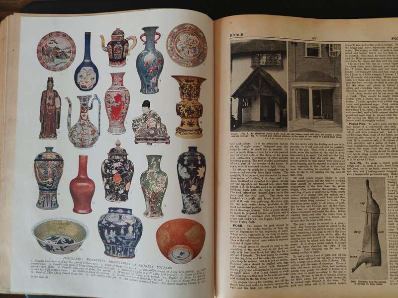 THE CONCISE HOUSEHOLD ENCYCLOPEDIA, 2 volumes.  - PLEASE READ DESCRIPTION.