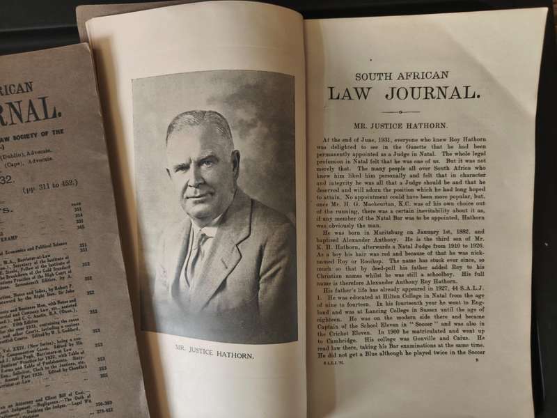 THE SOUTH AFRICAN LAW JOURNAL 1929 - 1942 - PLEASE READ DESCRIPTION.