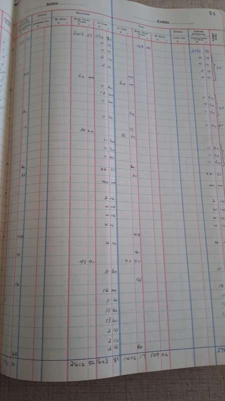 CASH JOURNAL, 1967-1971 Karoo history - A HUGE 39cm x 27cm VOLUME! VIEW DESCRIPTION.