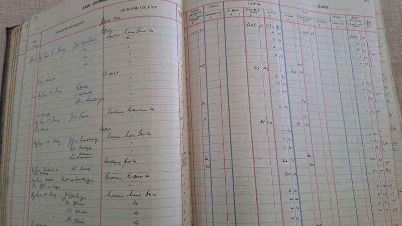 CASH JOURNAL, 1967-1971 Karoo history - A HUGE 39cm x 27cm VOLUME! VIEW DESCRIPTION.
